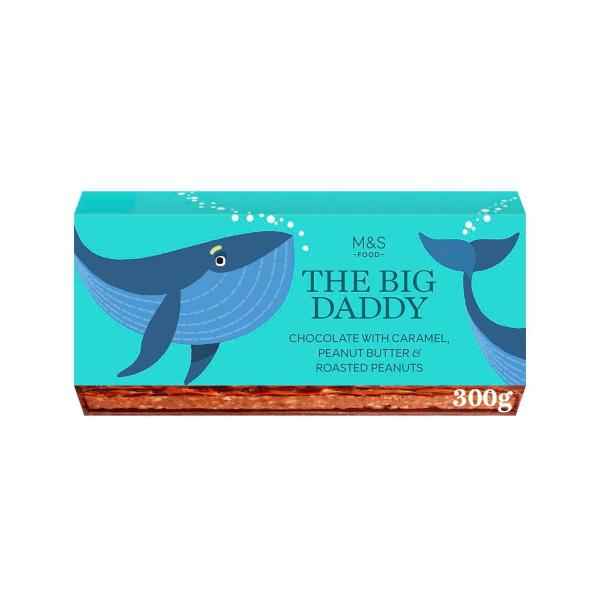 M&S THE BIG DADDY CRUNCHY CHOCOLATE BAR 300G