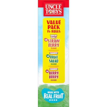 Uncle Tobys Roll Ups Value 15 pack