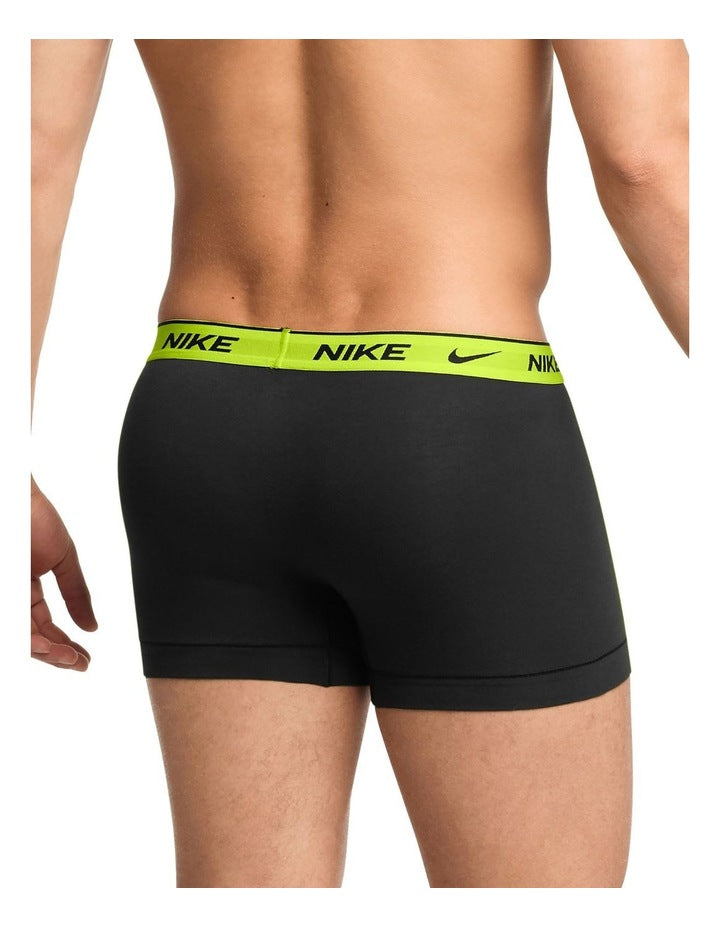 2 Pack Everyday Cotton Stretch Trunks in Black