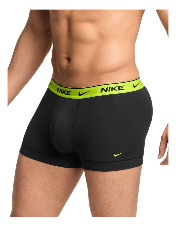 2 Pack Everyday Cotton Stretch Trunks in Black