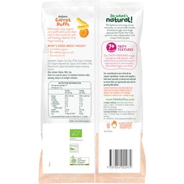 Little Bellies Organic Carrot Puffs 35g