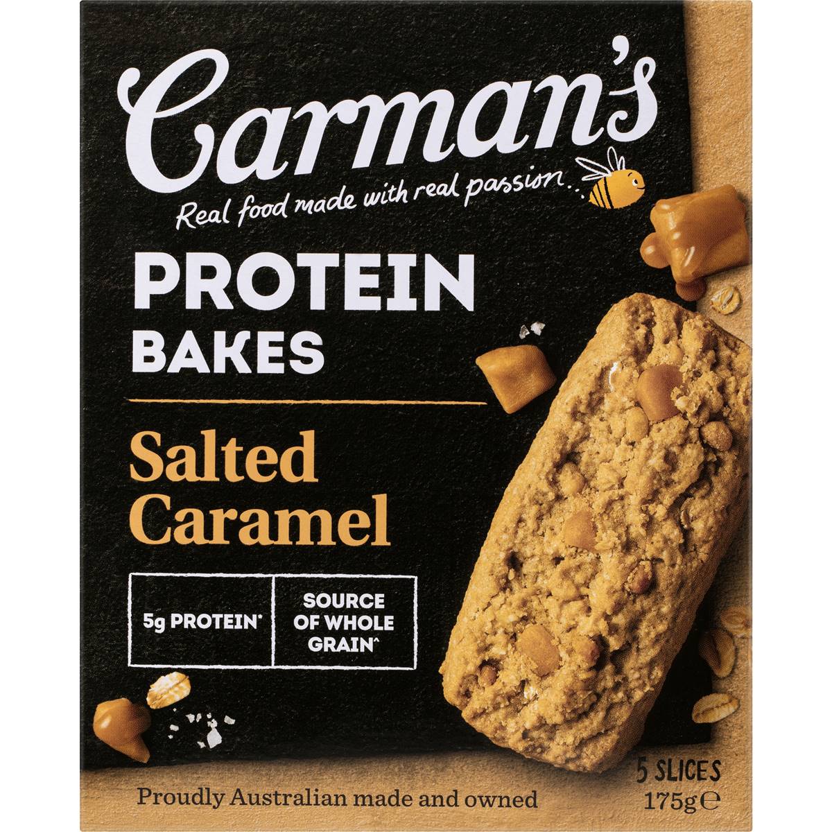 Carman's Protein Bake Salted Caramel 5 pack