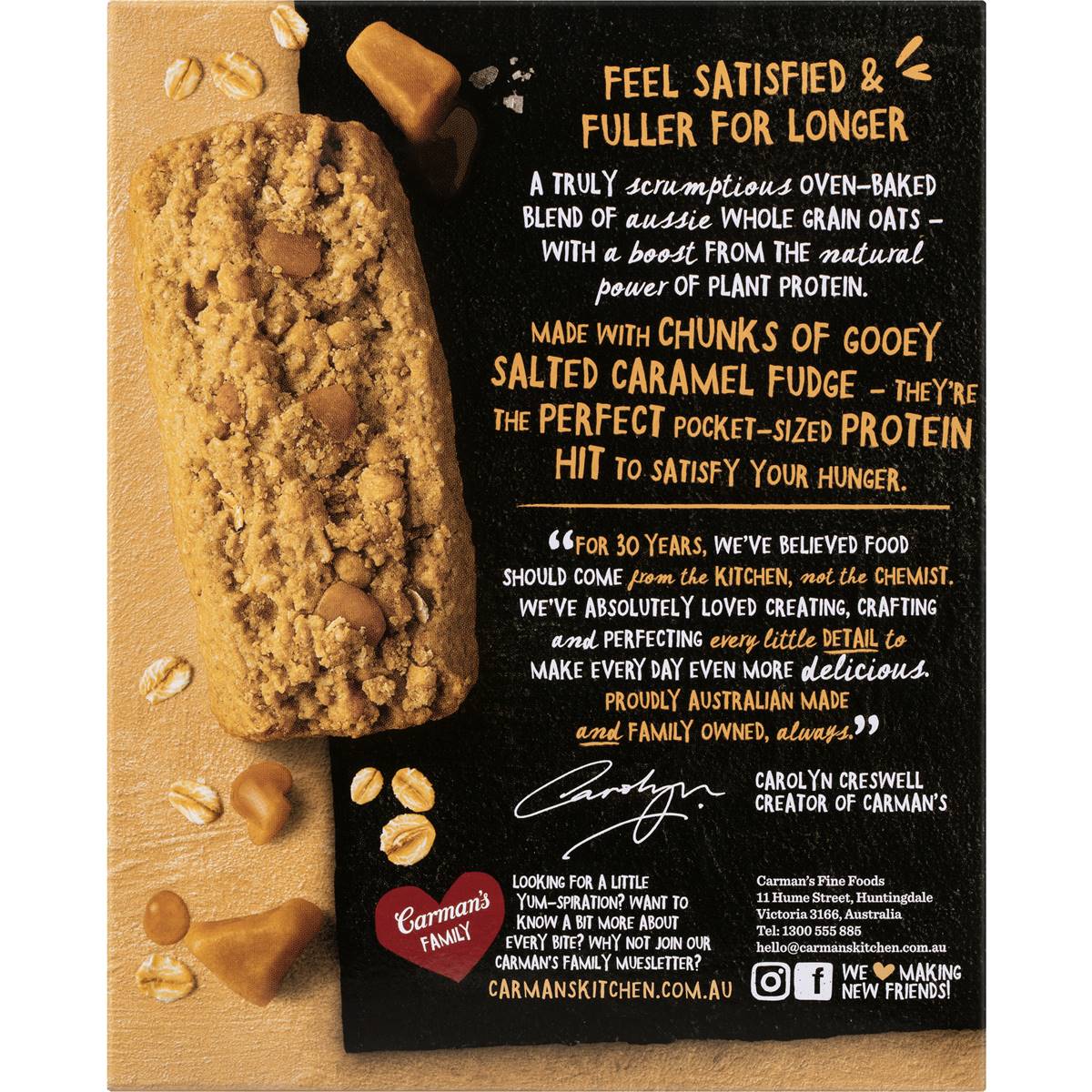 Carman's Protein Bake Salted Caramel 5 pack