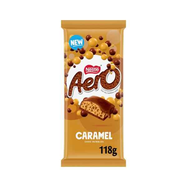 NESTLE BLOCK CHOCOLATE:AERO CARAMEL:.:118 GRAM