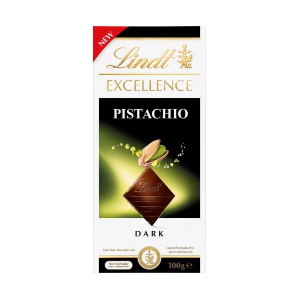 LINDT EXCELLENCE CHOCOLATE:PISTACHIO:.:100 GRAM