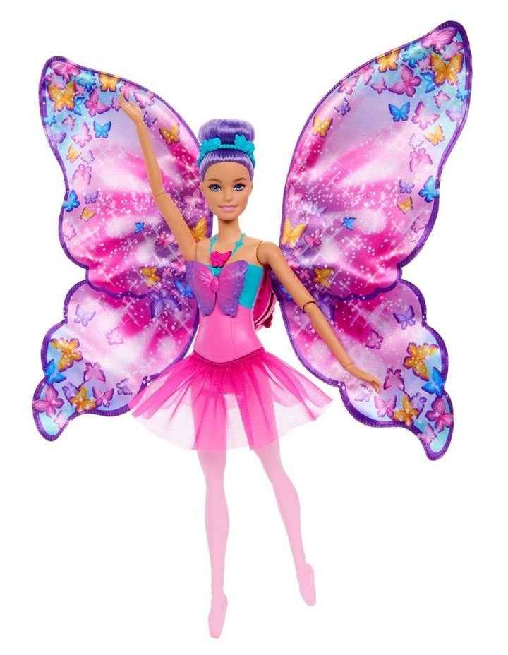 Dance and Flutter Doll with 2-in-1 Transformation from Dancer to Butterfly