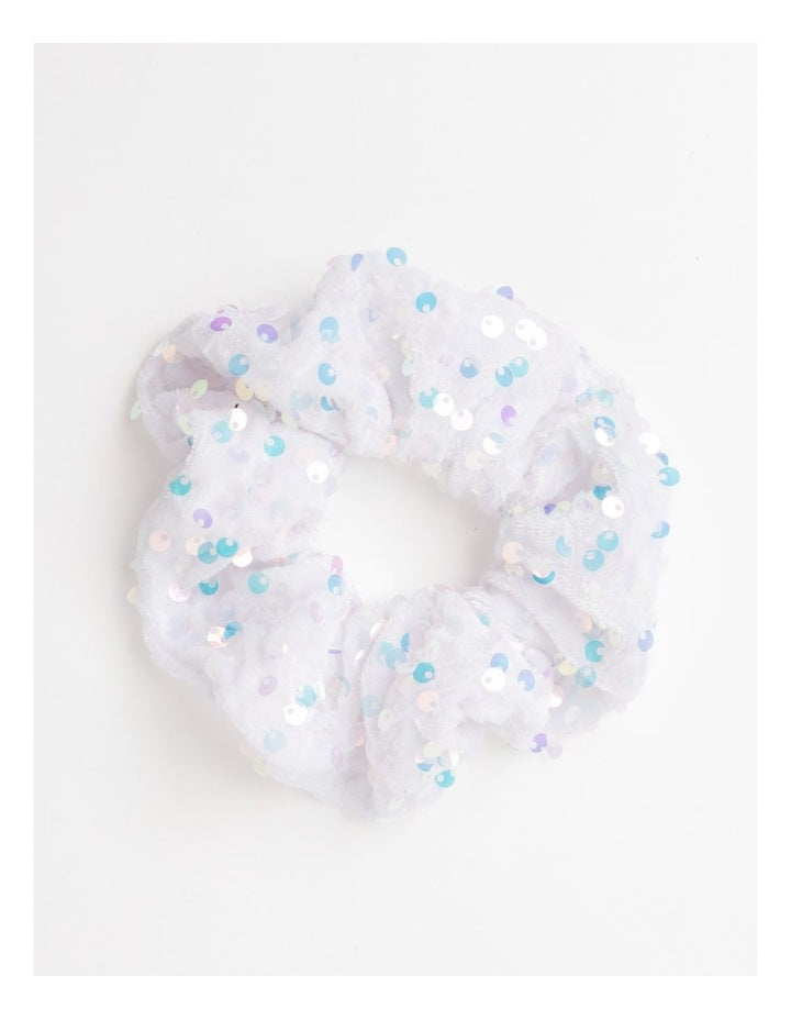 2 Pack Metallic Sequin Scrunchies in Multi