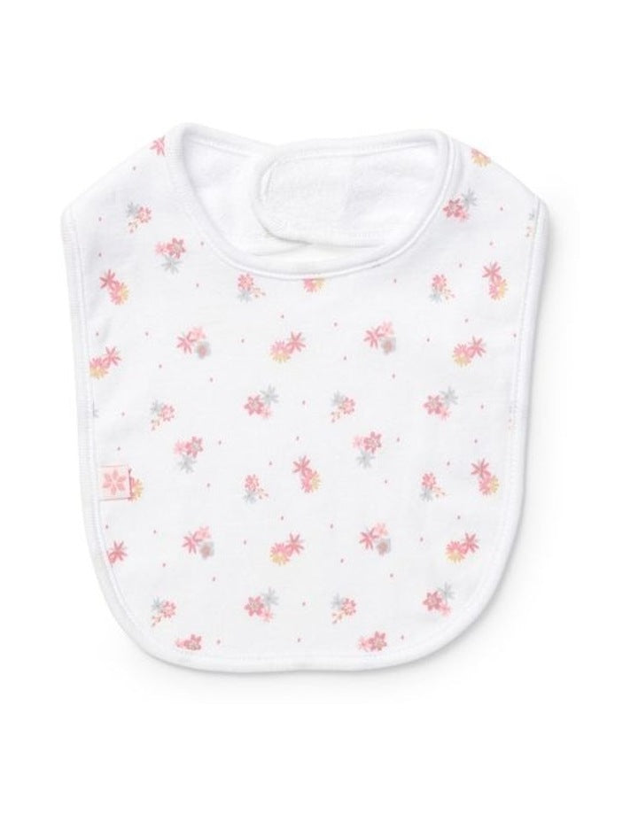 Bib 2 Pack in White/Pink Stripe