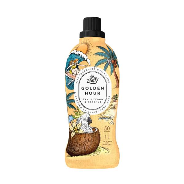 FLUFFY FABRIC SOFTENER CONCENTRATE SANDALWOOD 1 LITRE