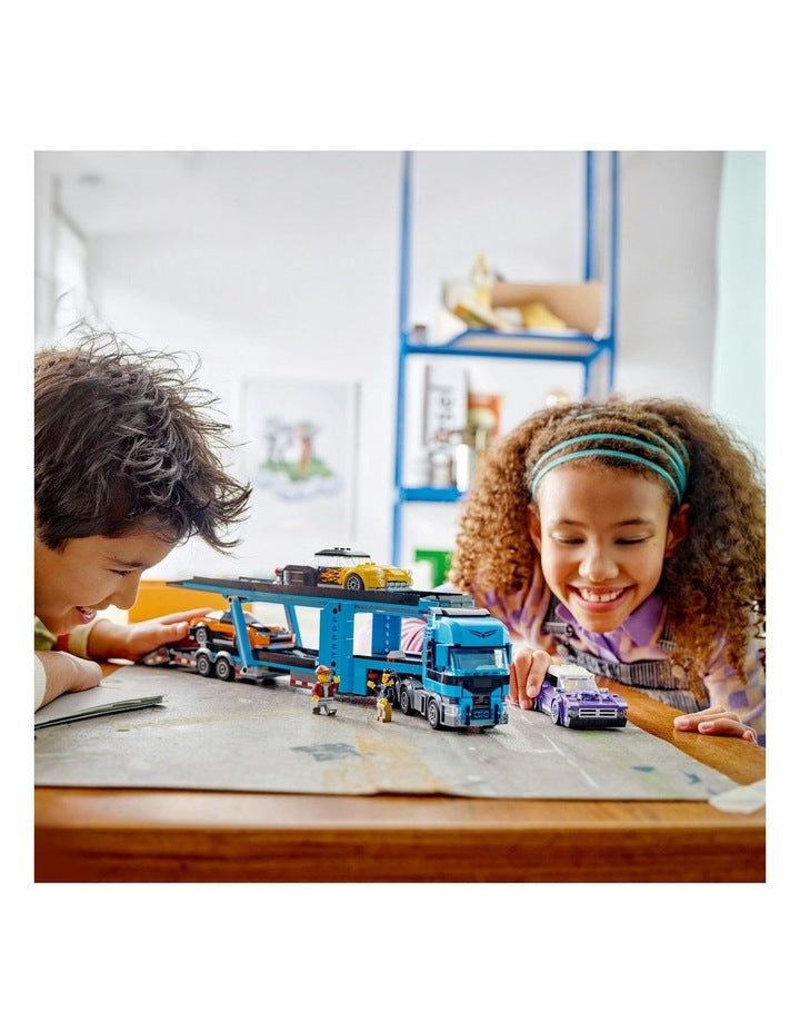 City Car Transporter Truck with Sports Cars 60408