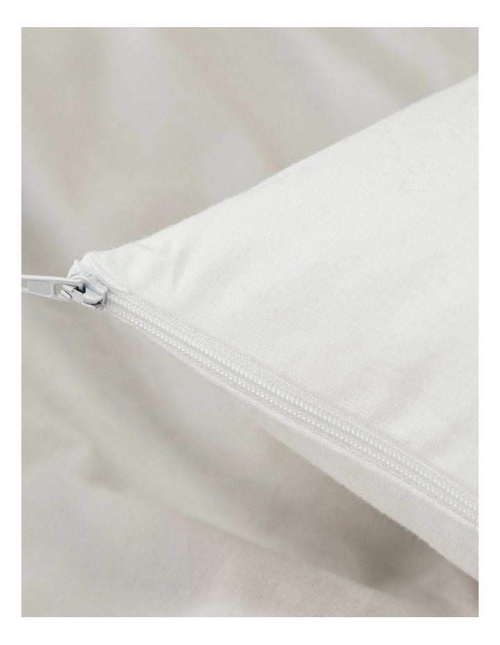 Vibrance Bamboo Jersey Pillow Protector in White