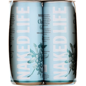 Naked Life Non Alcoholic Classic Gin & Tonic 250mL x 4 pack