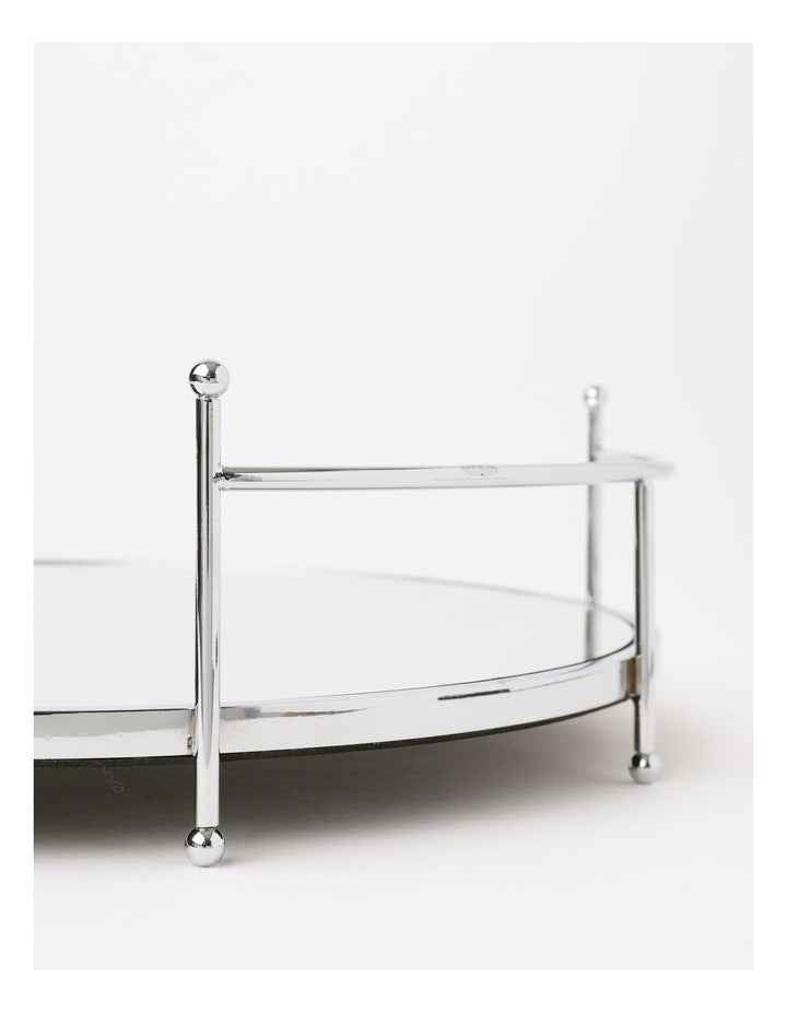 Roman Mirrored Tray 36cm in Silver