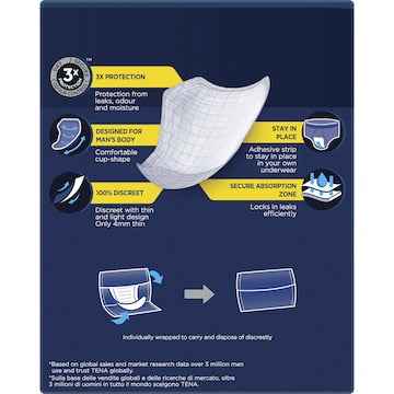 TENA Men Active Fit Absorbent Protector Level 2 Moderate 10 pack