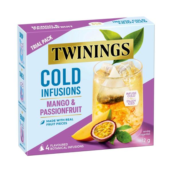 TWININGS COLD INFUSIONS MANGO & PASSIONFRUIT 4PK