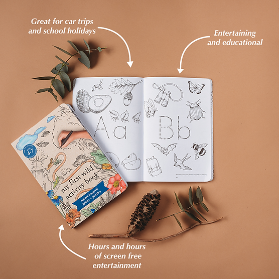 My First Wild Activity Book Nature Inspired Games and Puzzles (Paperback) Interactive Book Art and craft for kids 4yrs+