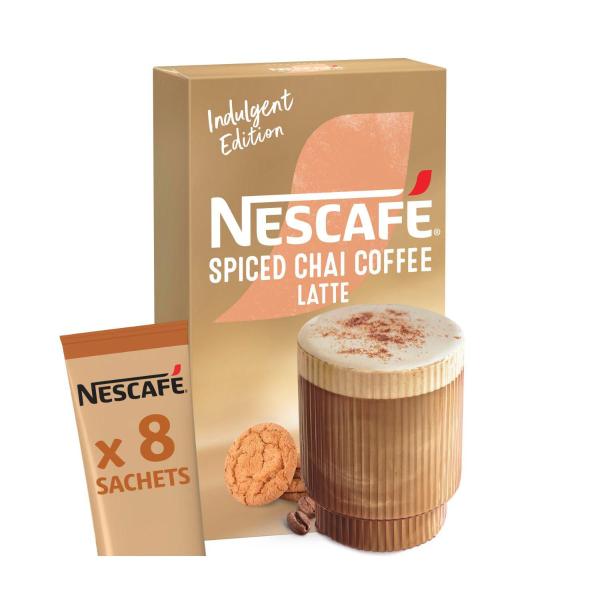 NESCAFE SPICED CHAI LATTE COFFEE SACHETS 8PK