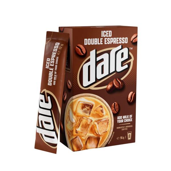 DARE ICED DOUBLE ESPRESSO COFFEE SACHETS 8PK