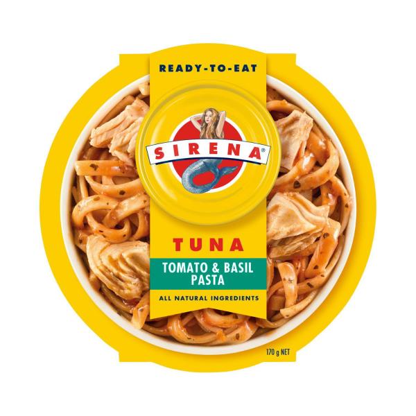 SIRENA TOMATO & BASIL PASTA WITH TUNA 170G