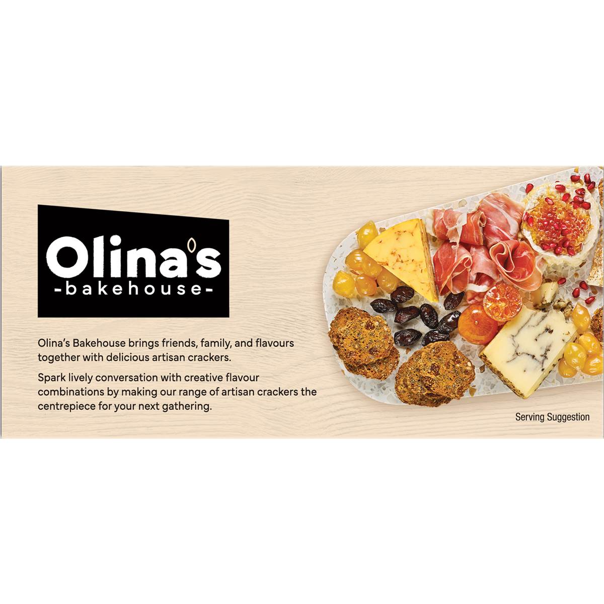 Olina's Bakehouse Gluten Free Fig & Almond Crackers 100g