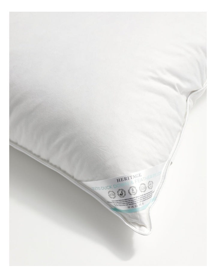 30/70 Duck Down and Feather Pillow