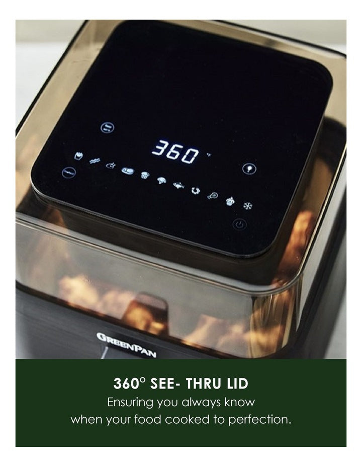 Bistro Air Fryer with See-Through Lid 6.5L - PFAS-free ceramic non-stick