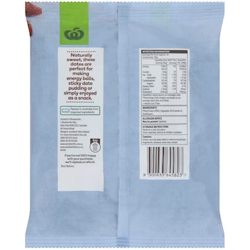 Woolworths Pitted Dates 500g