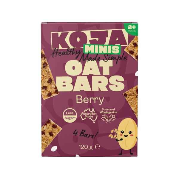 KOJA MINIS OAT BARS MIXED BERRY 120G