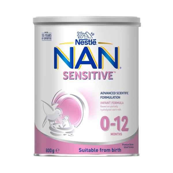 NESTLE NAN SENSITIVE PREMIUM INFANT FORMULA FOR NEWBORNS SUITABLE FROM BIRTH 800G