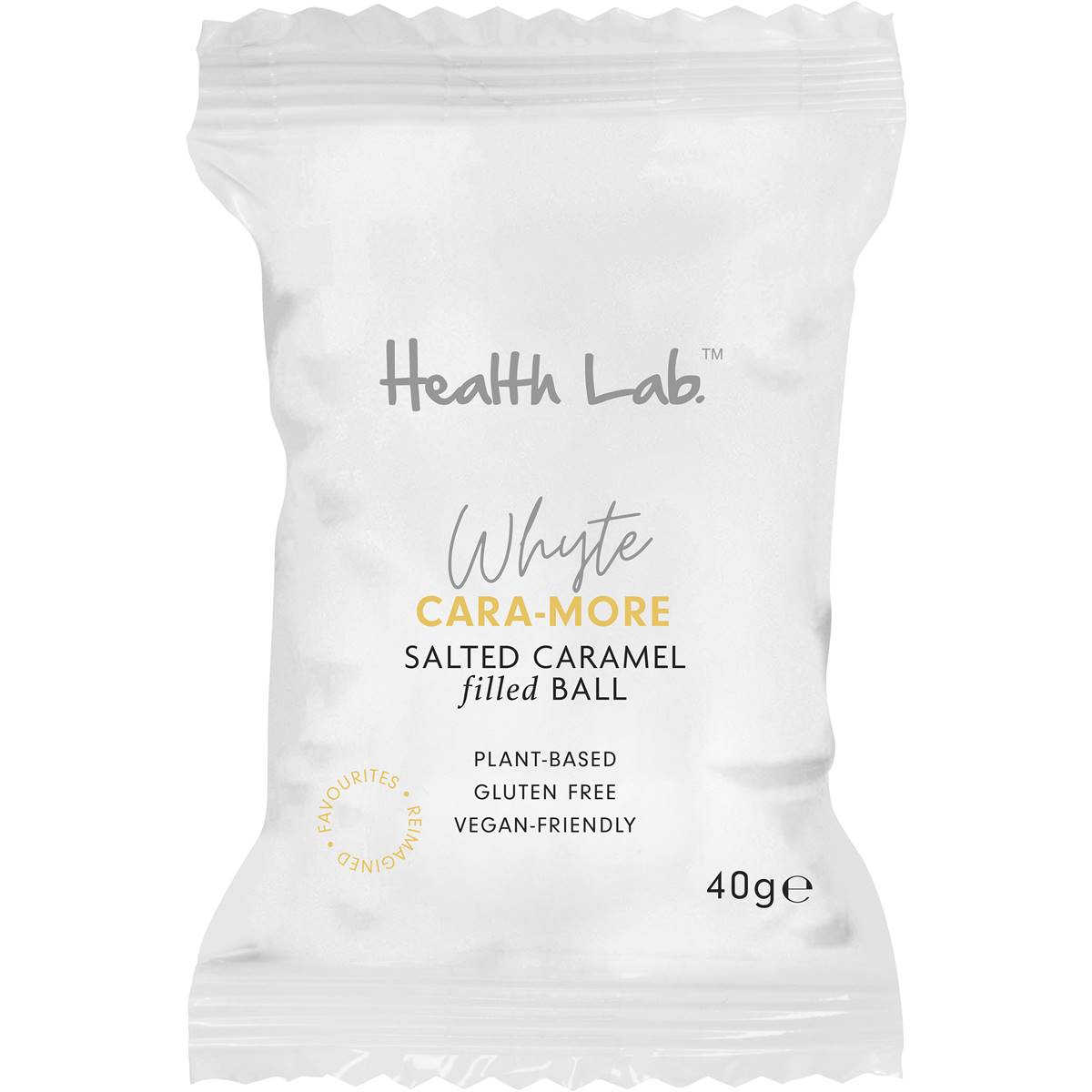 Health Lab Whyte Cara More Caramel Filled Ball 40g