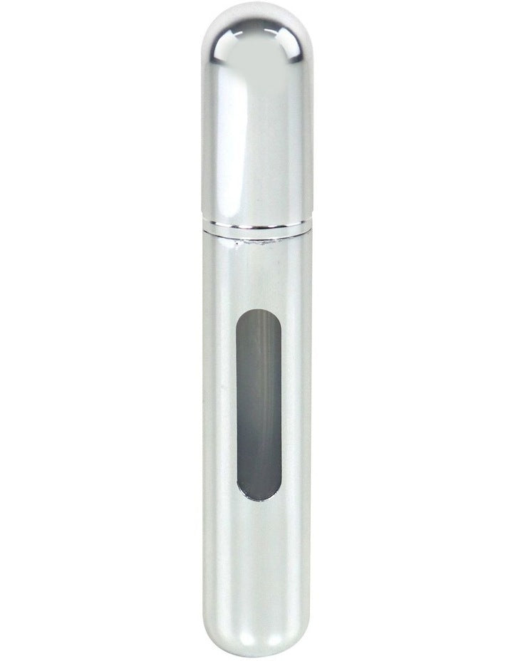 Large Metallic Perfume Atomiser in Silver
