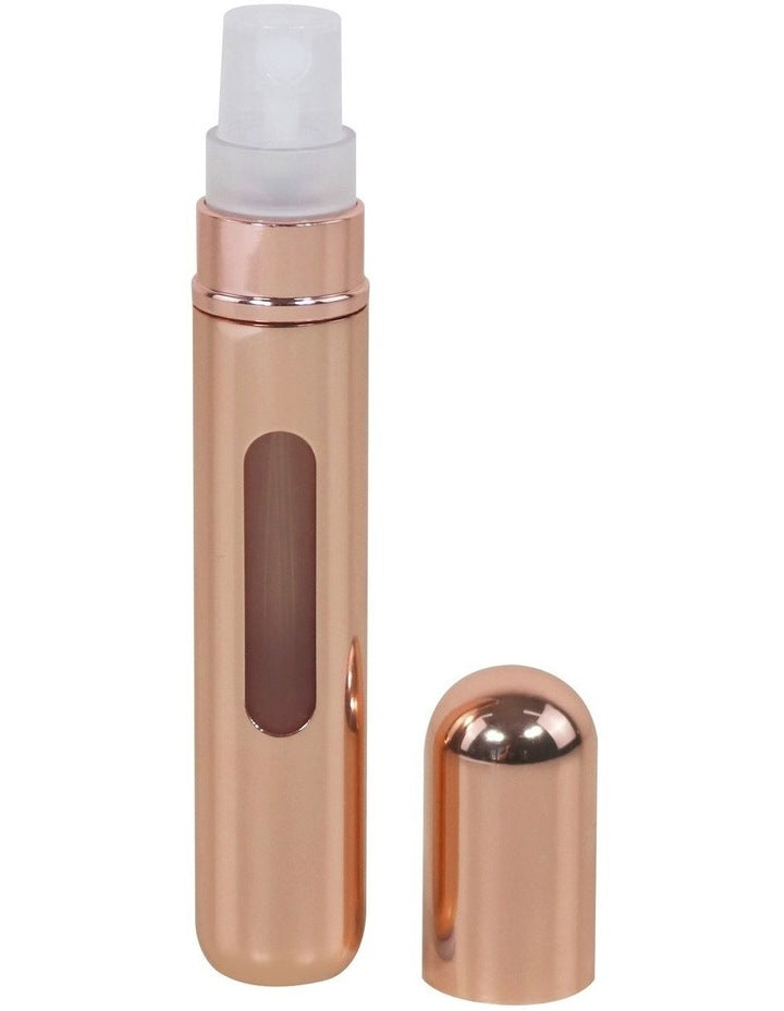 Large Metallic Perfume Atomiser in Rose Gold
