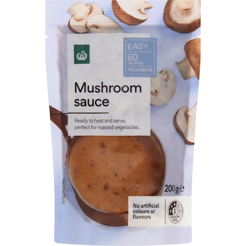 Woolworths Mushroom Sauce 200g