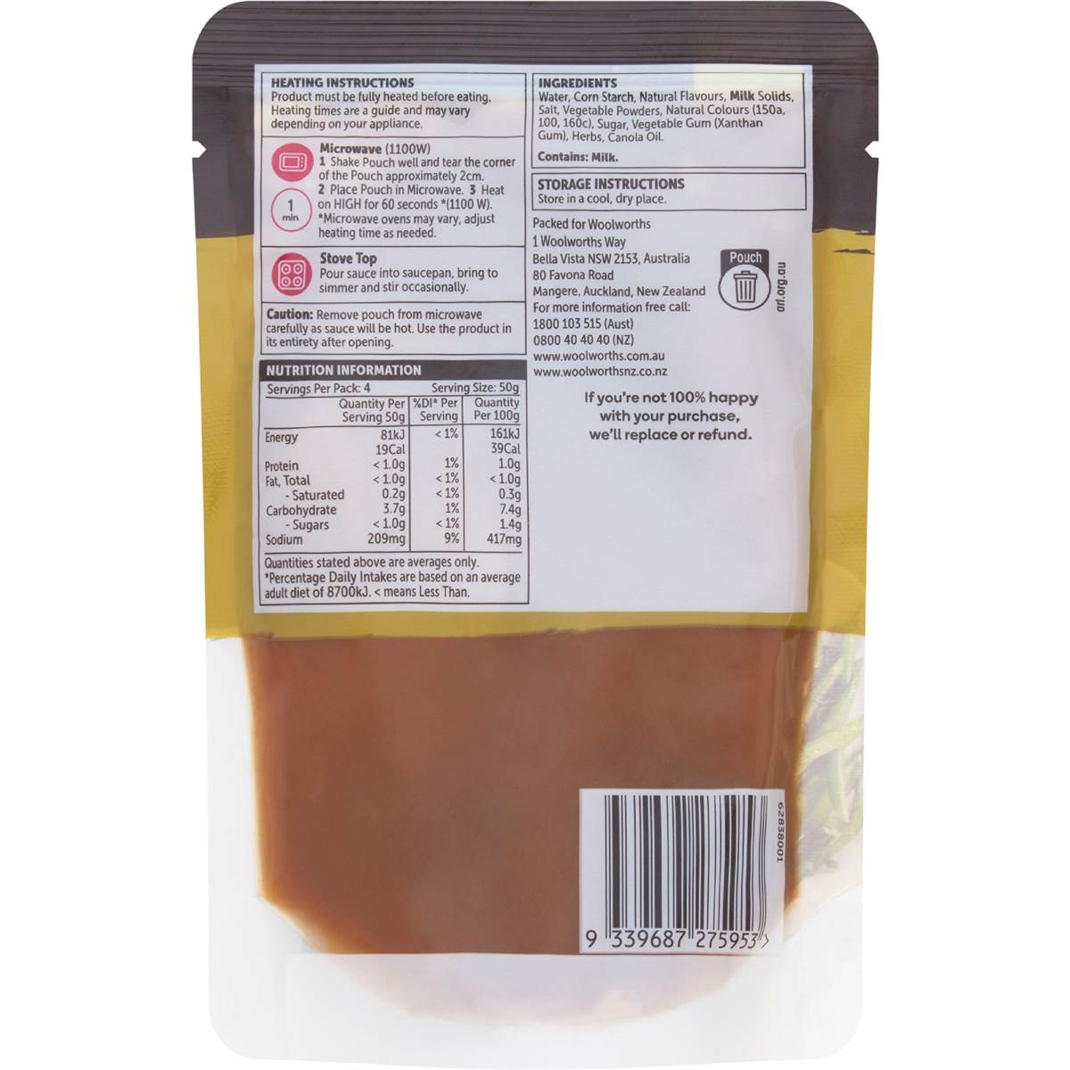 Woolworths Chicken Flavoured Gravy 200g