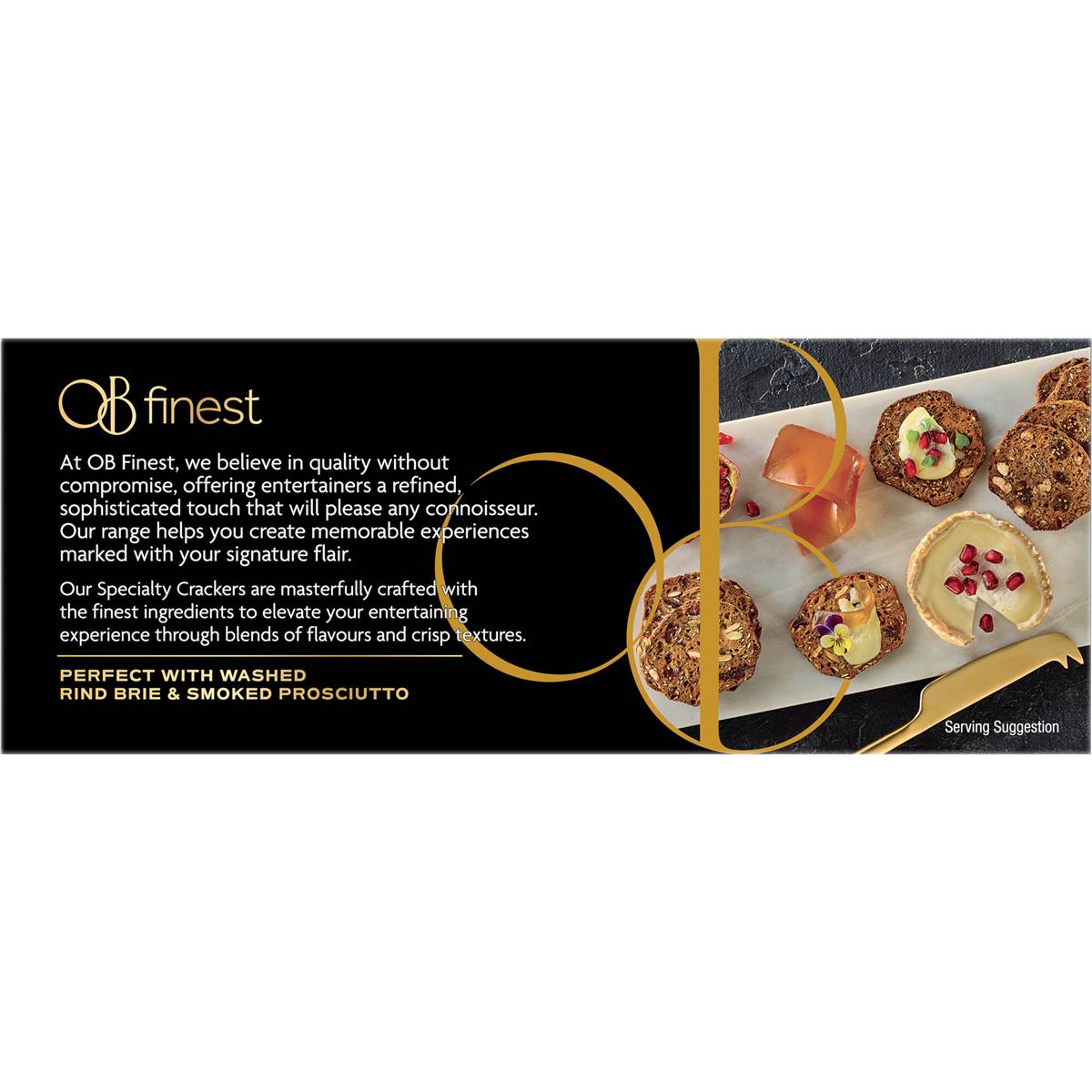 OB Finest Gluten Free Date & Almond Crackers 130g