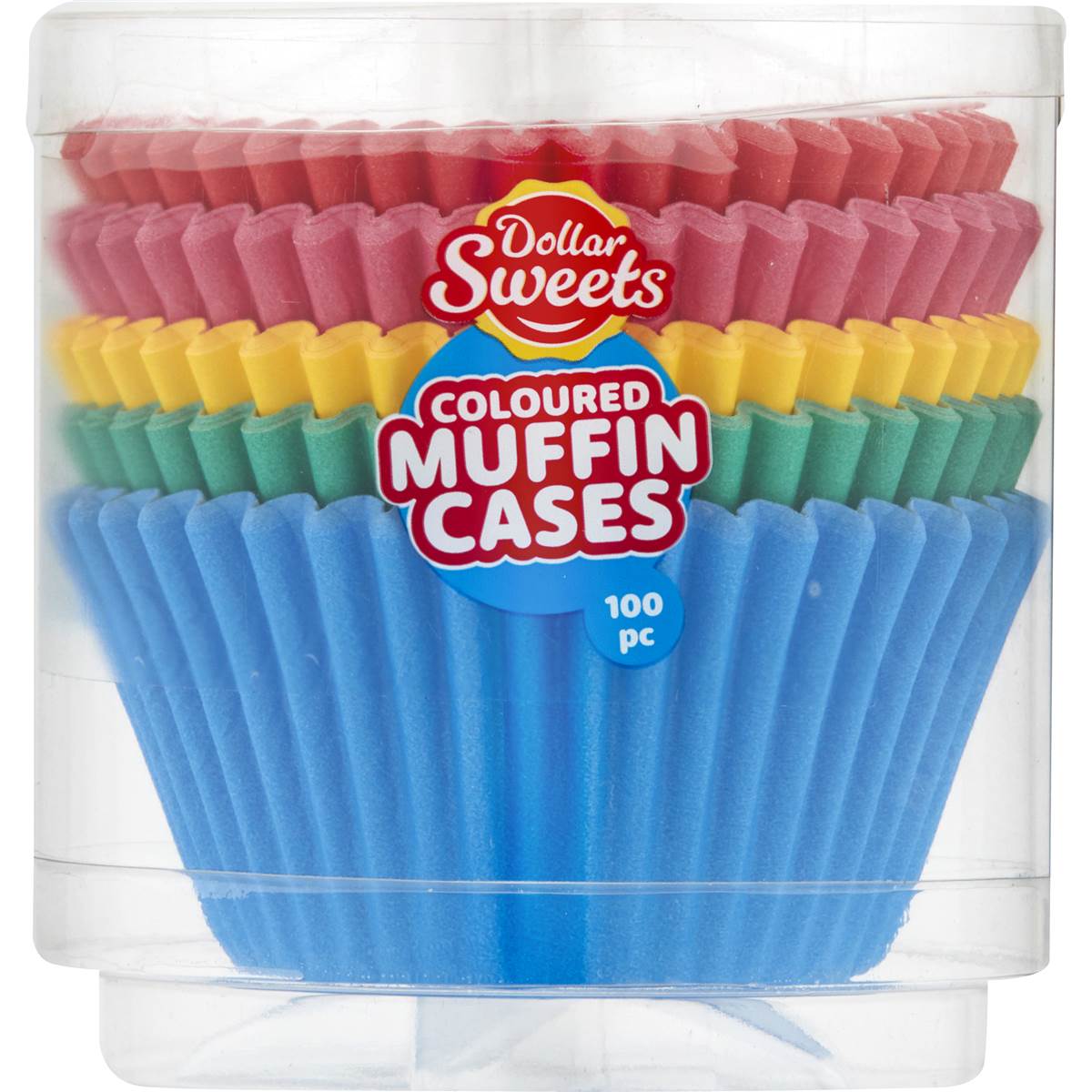 Dollar Sweets White Muffin Cases 100 Pack