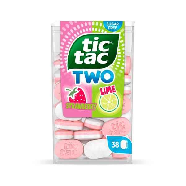 TIC TAC TWO STRAWBERRY & LIME SUGAR FREE MINTS