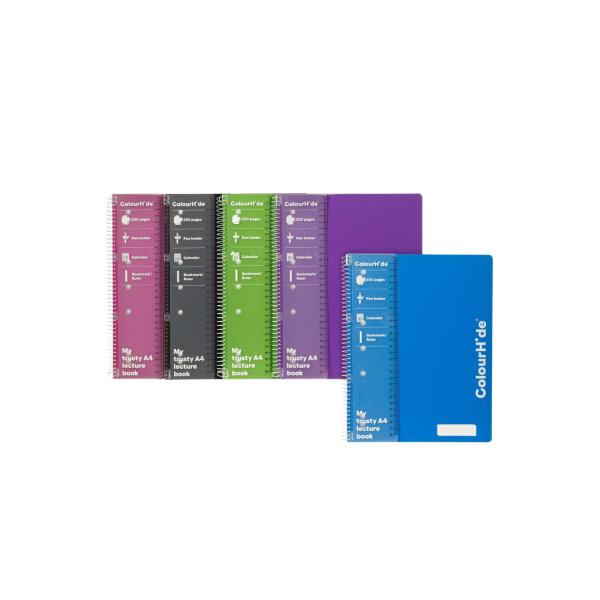MARBIG COLOURHIDE NOTEBOOK A5 ASST