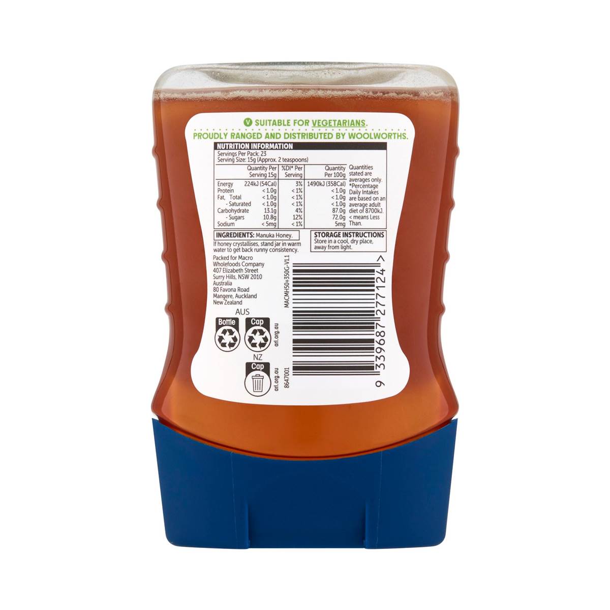 Macro Australian Manuka Honey Mgo 50 350g