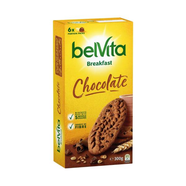 BELVITA CHOCOLATE BREAKFAST BISCUITS 6 PACK:.:300 GRAM