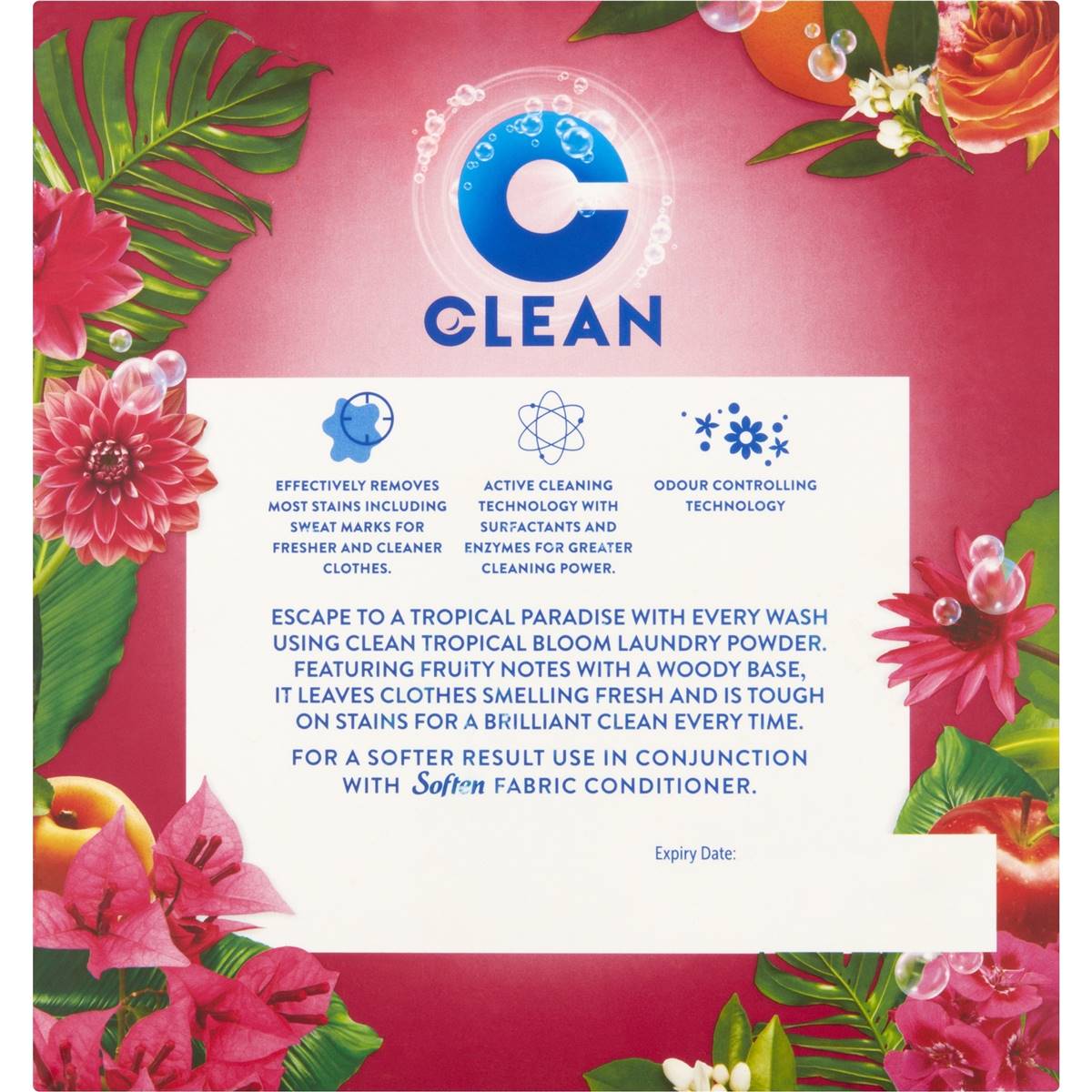 Clean Laundry Powder Tropical Bloom 2kg