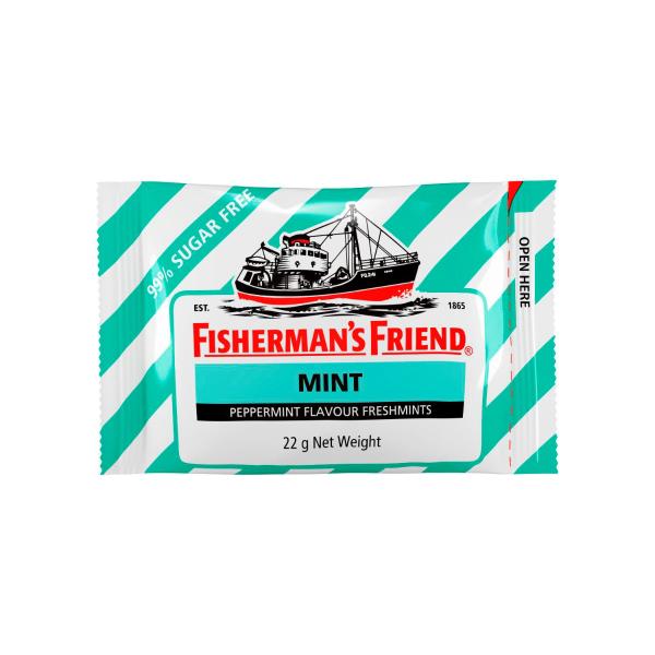 FISHERMANS FRIEND LOZENGES PEPPERMINT SUGAR FREE 22G