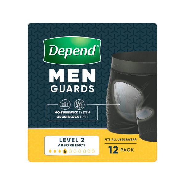 DEPEND GUARD LEVEL 2 MEN 12 PACK