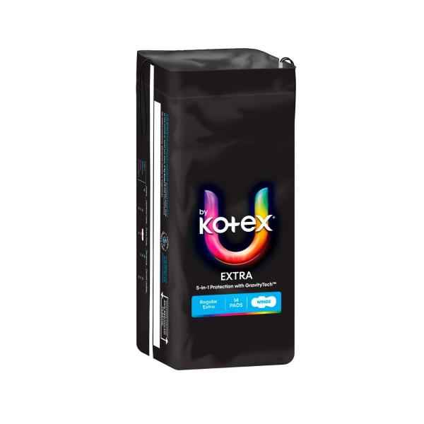 U BY KOTEX MAXI PADS REGULAR WING 14 PACK