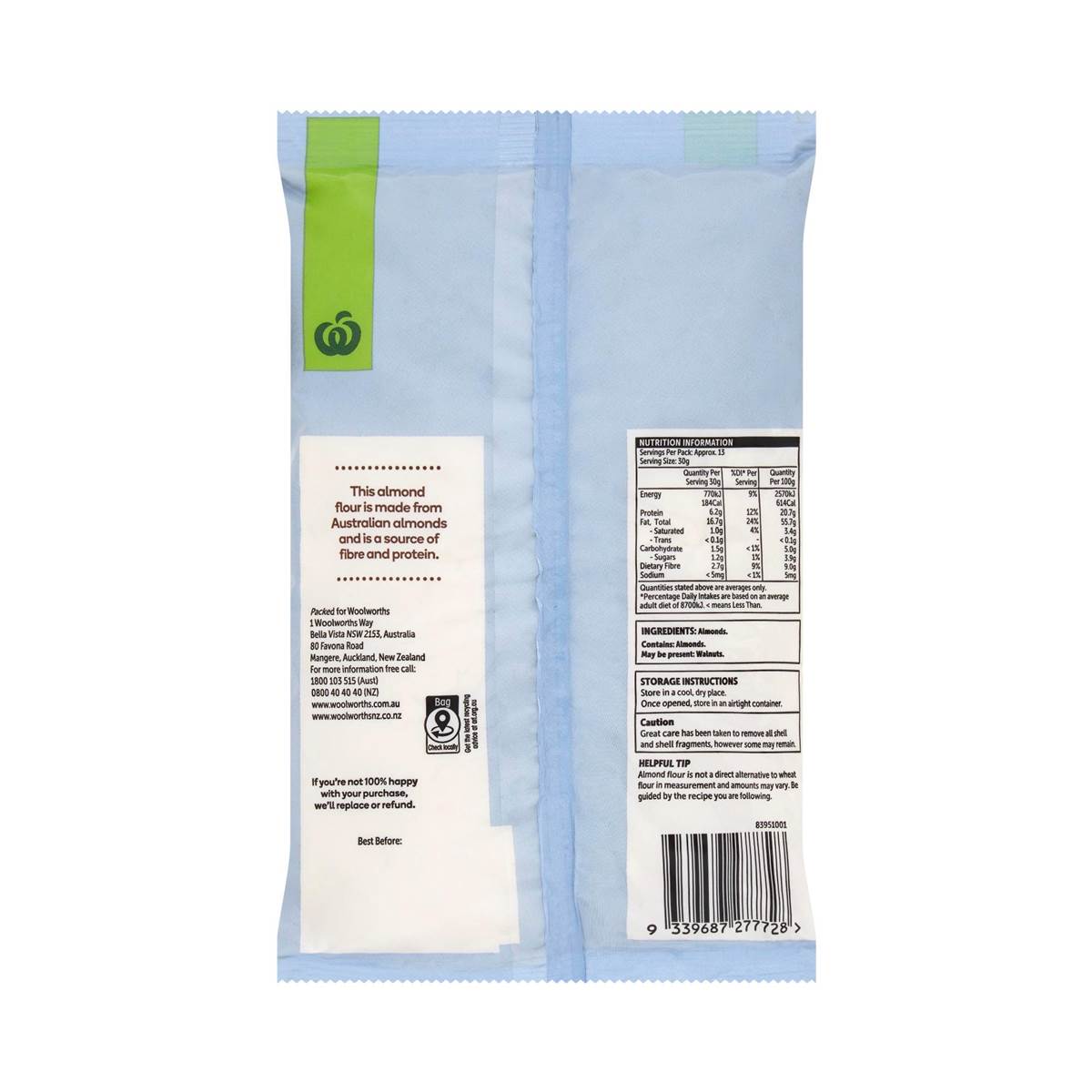 Woolworths Almond Flour 400g