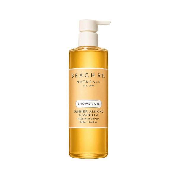 BEACH RD NATURALS SUMMER ALMOND + VANILLA SHOWER OIL 250ML