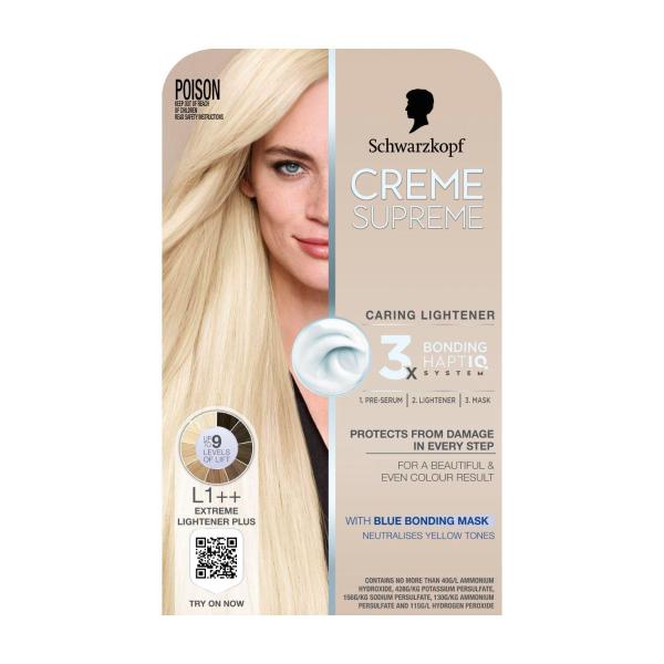 SCHWARZKOPF CREME SUPREME L1++ EXTREME LIGHTENER PLUS