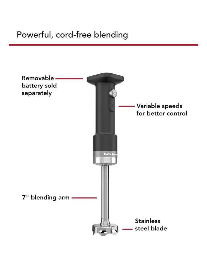 GO Cordless Hand Blender in Matte Black