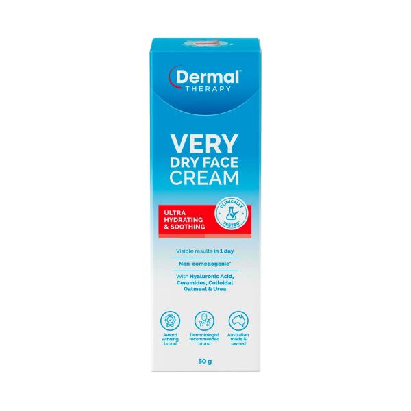 DERMAL THERAPY VERY DRY FACE CREAM 50G