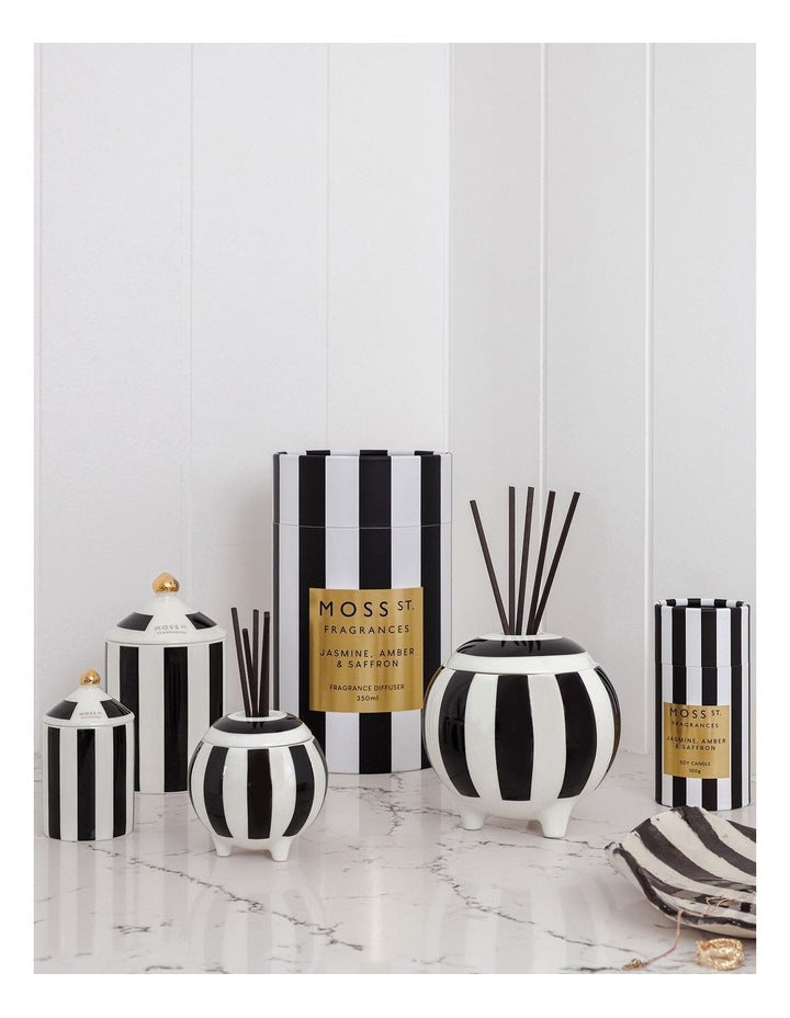 Jasmine, Amber and Saffron Mini Ceramic Diffuser 100ml